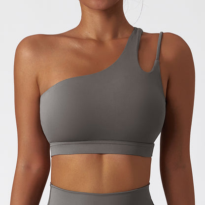 Asymmetry One-Shoulder Sports Bra