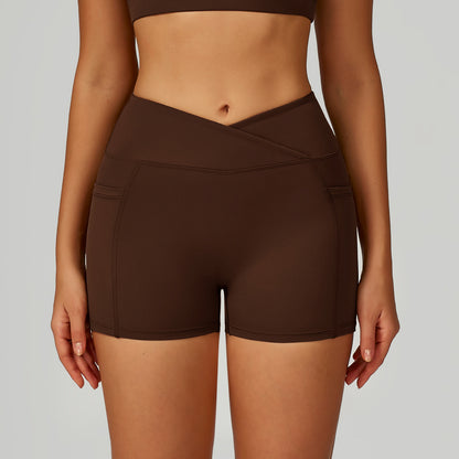 CurveCross High-Waist Workout Shorts