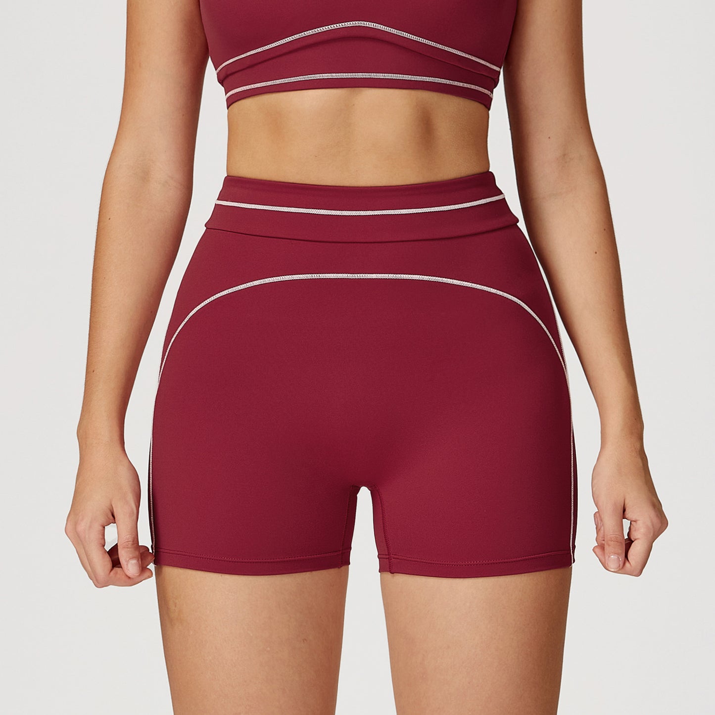 SculptFit High-Waist Training Shorts