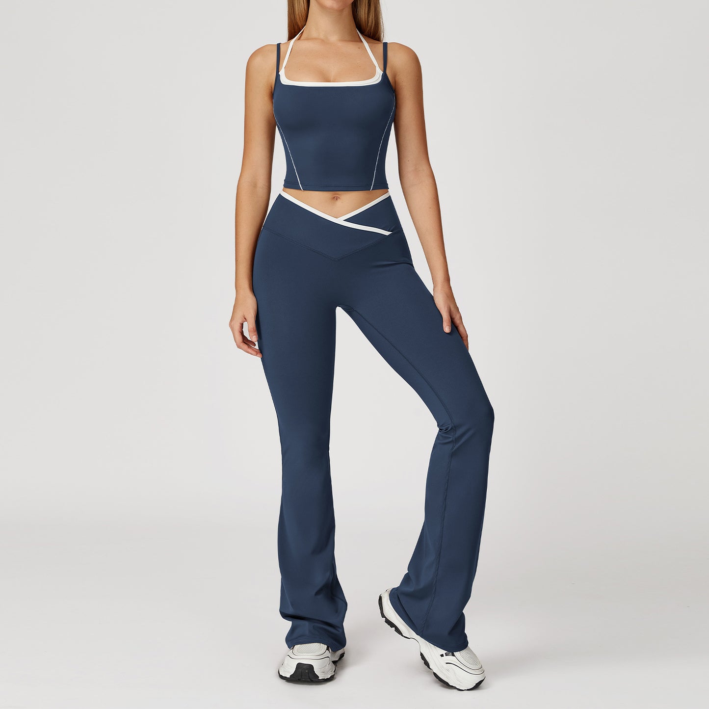 CurveFlex Strappy Tank & V-Waist Flare Leggings Set