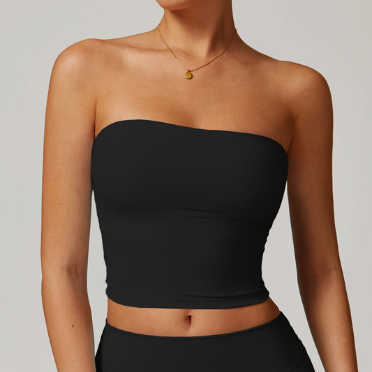 Seamless Strapless Crop Top