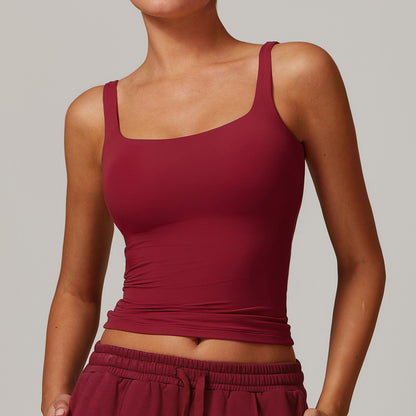 Scoop Neck Fitted Tank Top