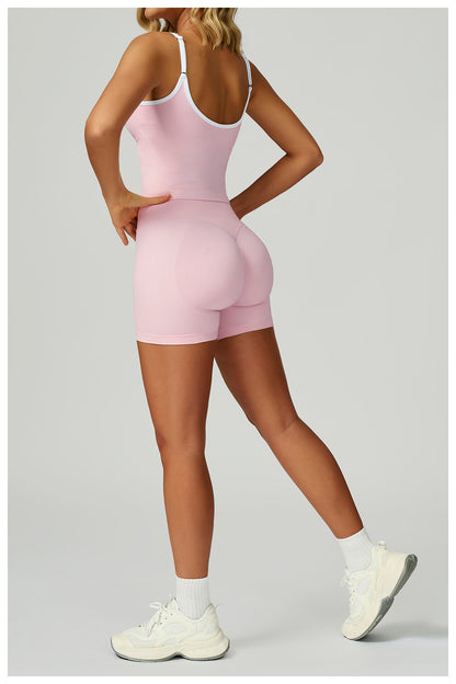 Cami Tank & High-Waist Biker Short Set