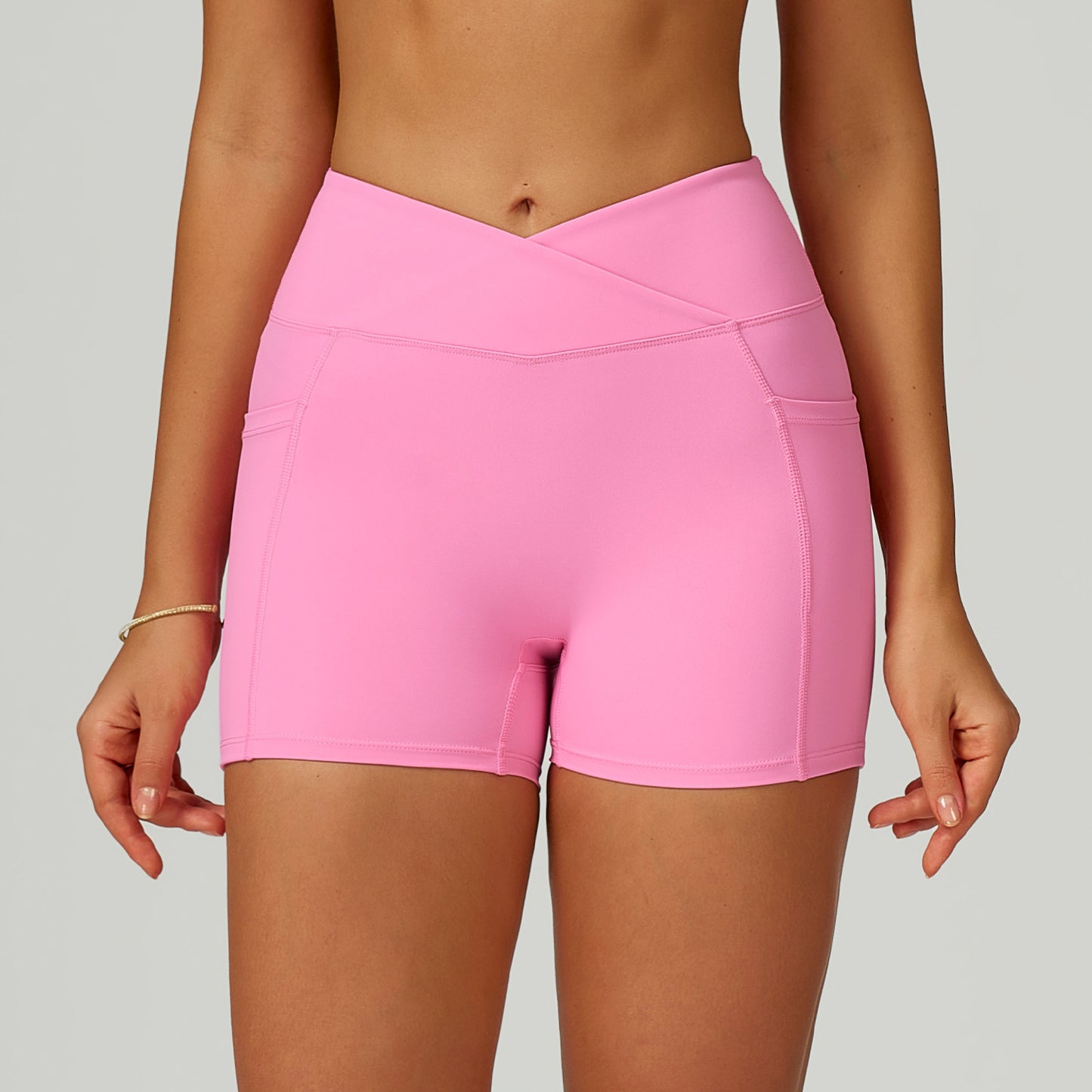 Cross-Waist Pocket Shorts