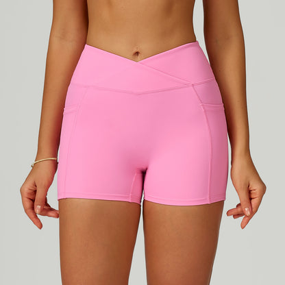 Cross-Waist Pocket Shorts