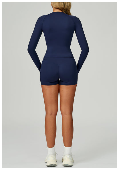 SculptFit Long Sleeve Training Set – Top & Shorts