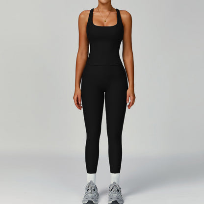Ribbed Tank & High-Waist Legging Set