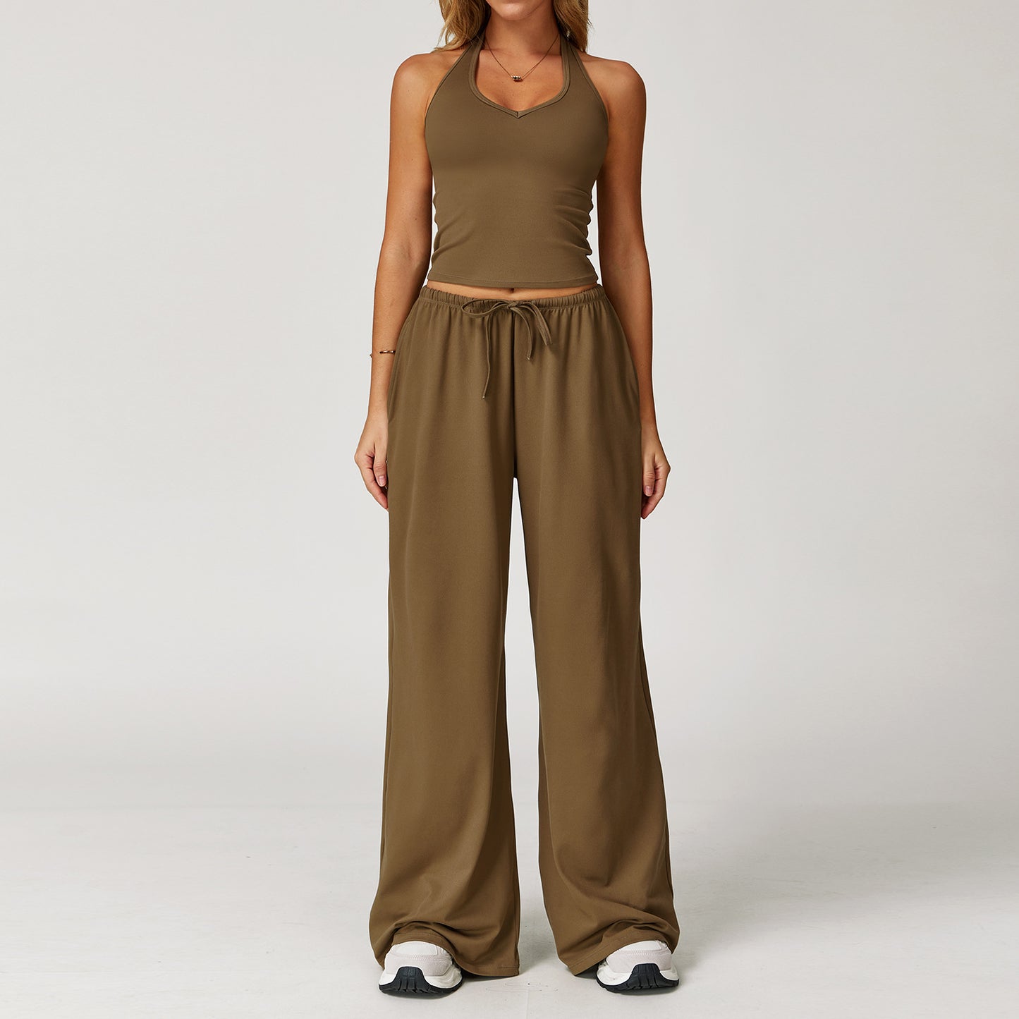 Halter Lounge & Flow Pants Set