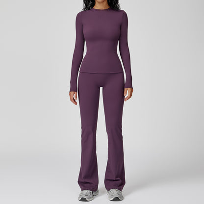 PowerFlow Long Sleeve + Flare Leggings Set