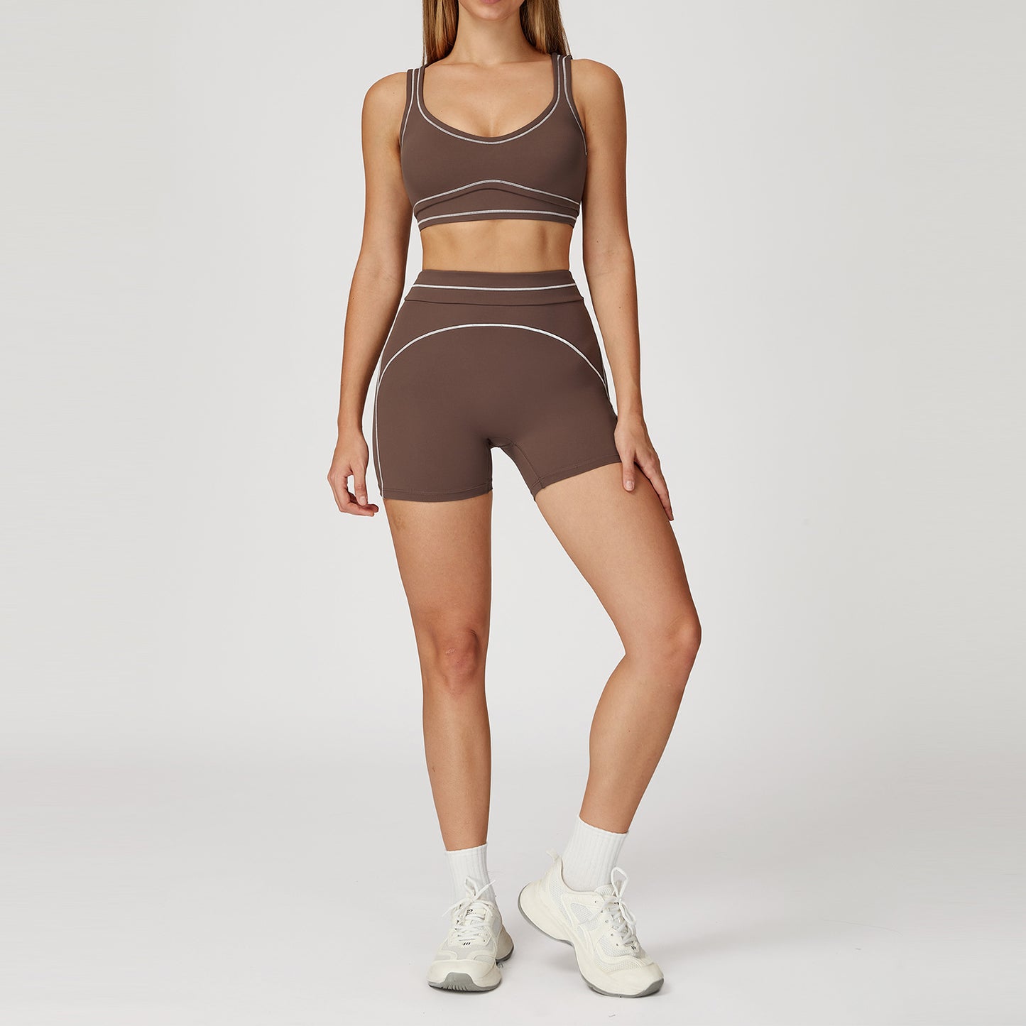 SculptFlex Sports Bra & Training Shorts Set