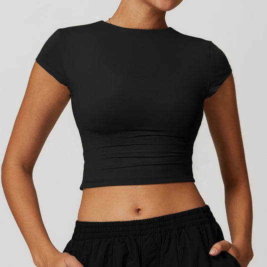 Essential Cap Sleeve Crop – Smooth Fit, Sleek Edge