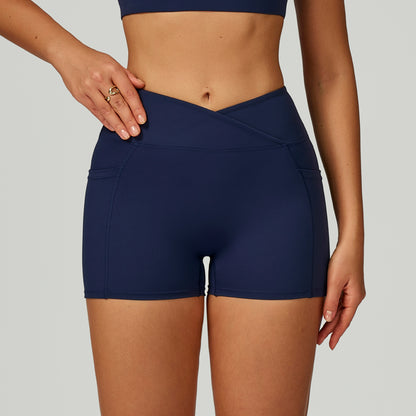 Cross-Waist Pocket Shorts