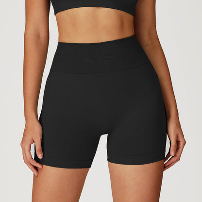 Seamless High-Waist Workout Shorts