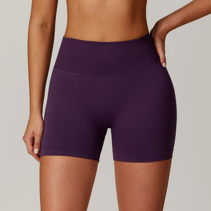 Seamless High-Waist Yoga Shorts