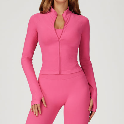 Zip-Front Studio Jacket
