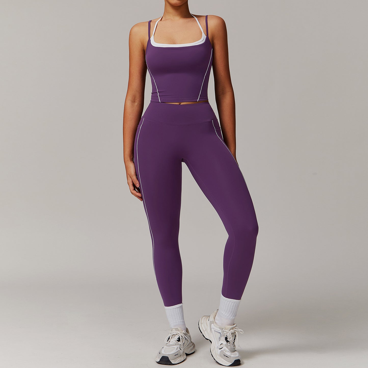 CurveFlex Strappy Tank & Leggings Set