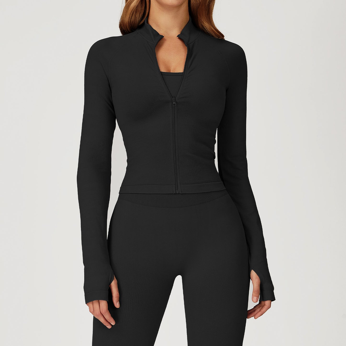 Zip-Front Studio Jacket
