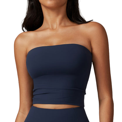 Seamless Strapless Crop Top