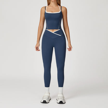 CurveFlex Strappy Tank & V-Waist Leggings Set