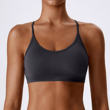 Seamless Strappy Sports Bra