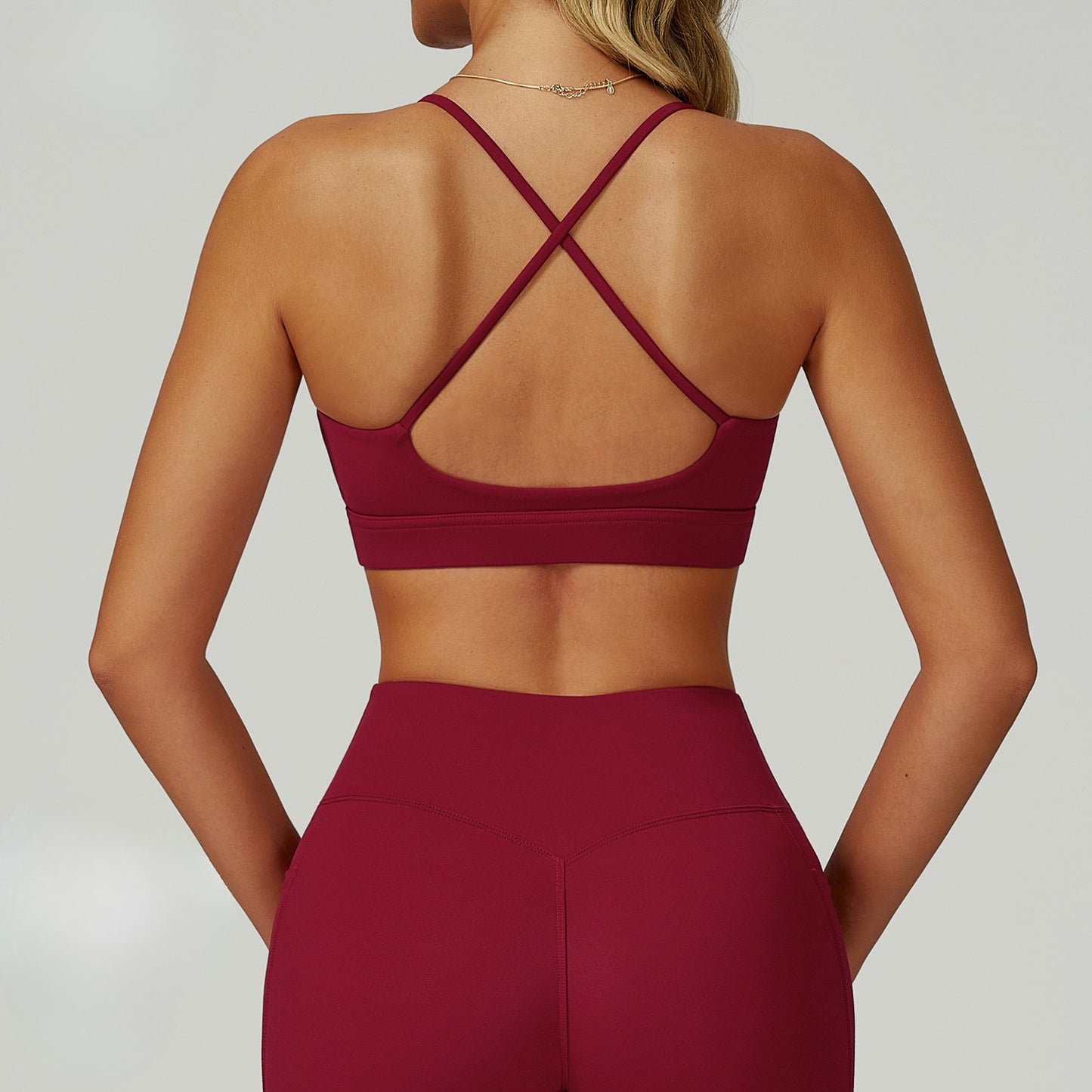 FlexCross Strappy Back Sports Bra