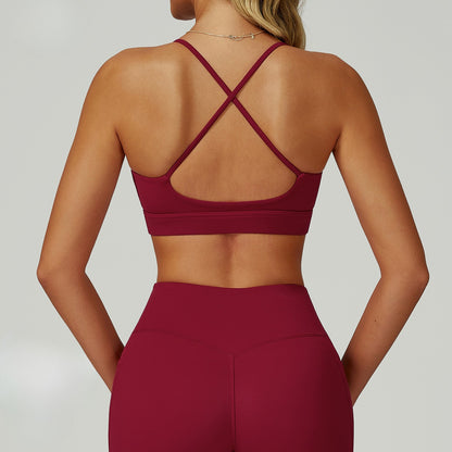 FlexCross Strappy Back Sports Bra