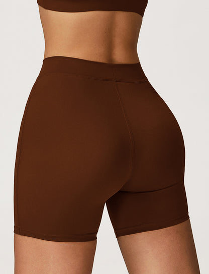 High-Waist Compression Workout Shorts