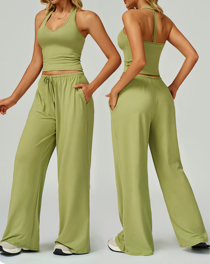 Halter Lounge & Flow Pants Set