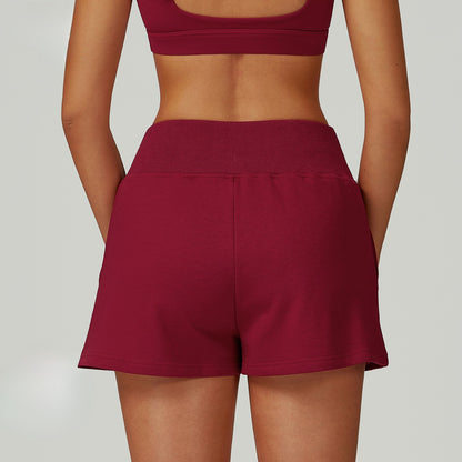 FlexEase High-Waist Drawstring Training Shorts